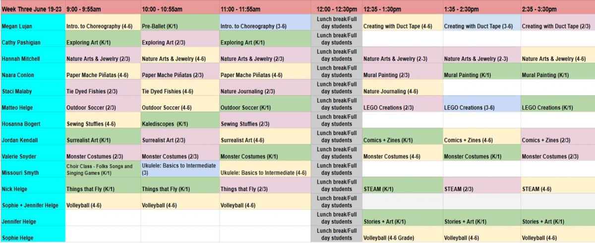 2023 FAC Schedule - Juneau Dance Theatre